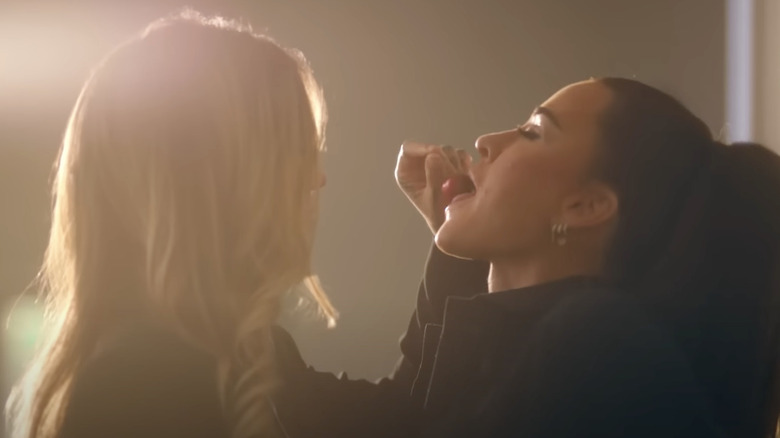 Morgan Wade feeding Kyle Richards