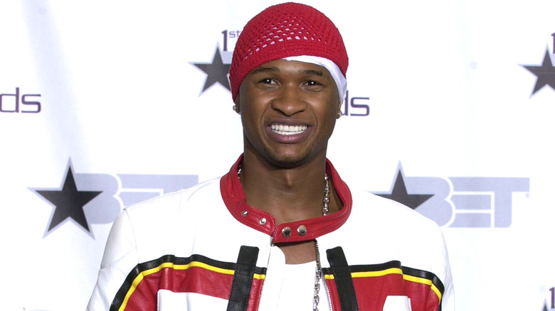 Usher on the red carpet