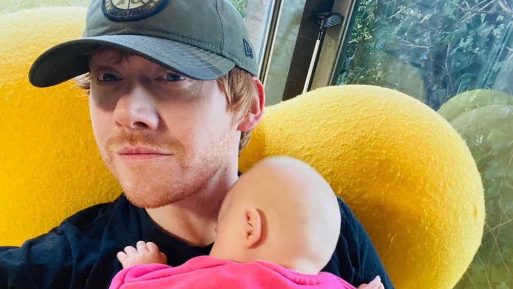 Rupert Grint selfie with daughter Wednesday