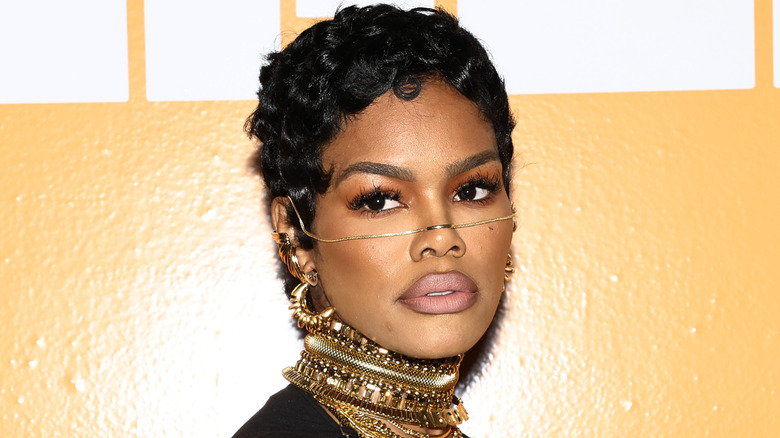 Teyana Taylor pouting