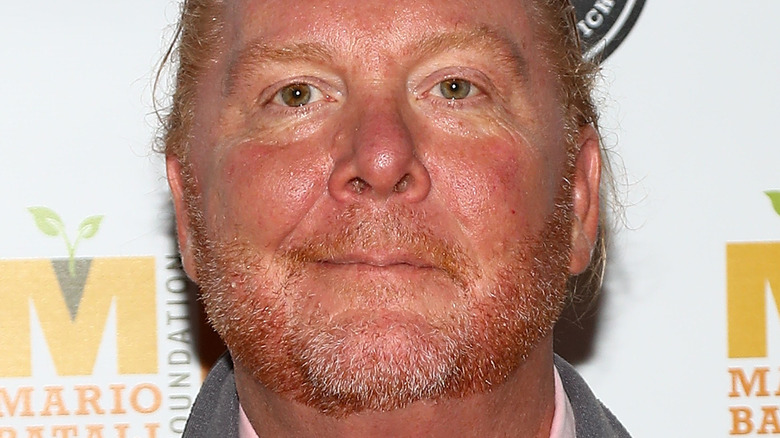 Mario Batali smirking