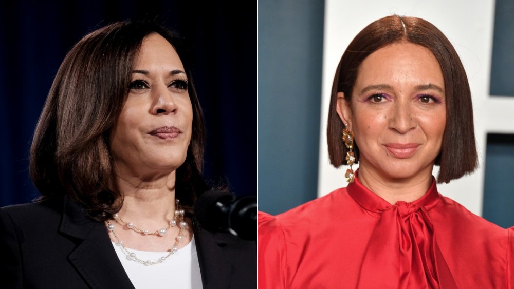 Kamala Harris and Maya Rudolph