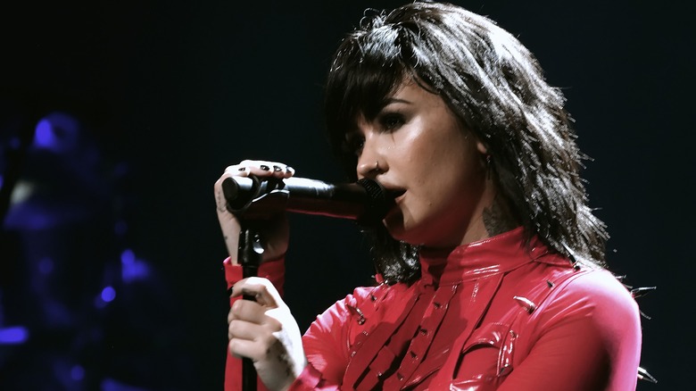 Demi Lovato performing