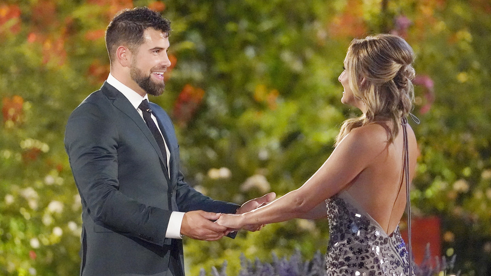 Blake Moynes meets Clare Crawley on the set of The Bachelorette