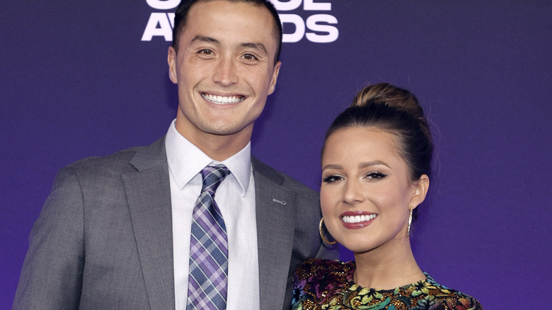 John Hersey and Katie Thurston attend the 47th Annual People's Choice Awards