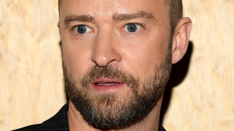 Justin Timberlake staring away