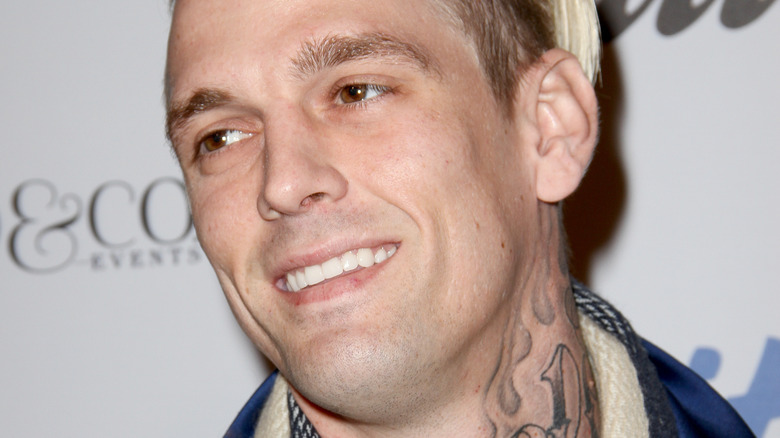 Aaron Carter smiling