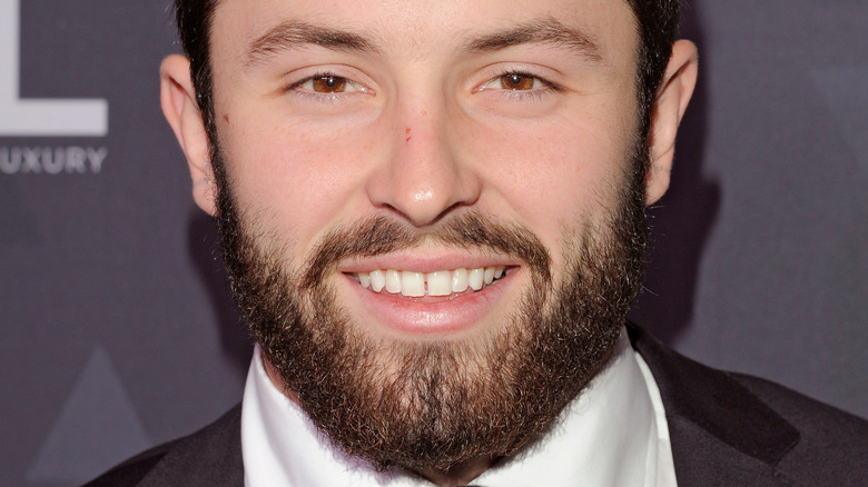 Baker Mayfield smiles