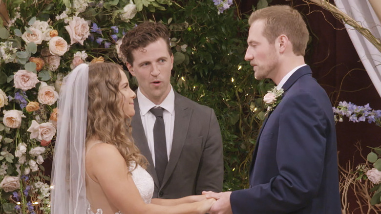 Kelly and Kenny at their wedding on "Love is Blind"