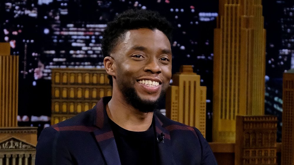 Chadwick Boseman appearing on The Tonight Show Starring Jimmy Fallon