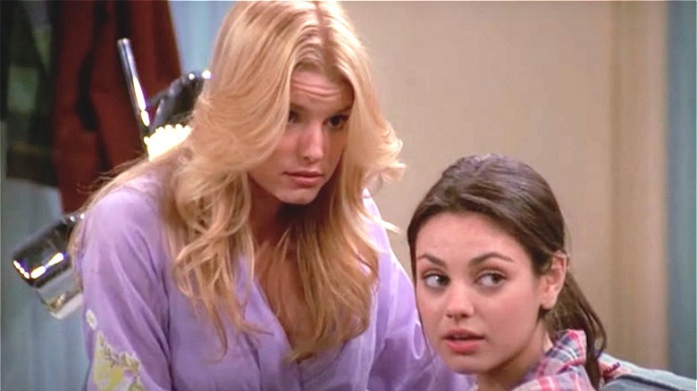 Jessica Simpson and Mila Kunis on That '70s Show