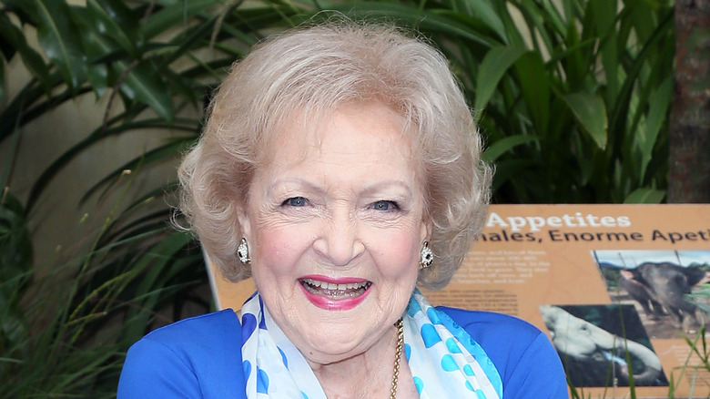 Betty White smiling at an event