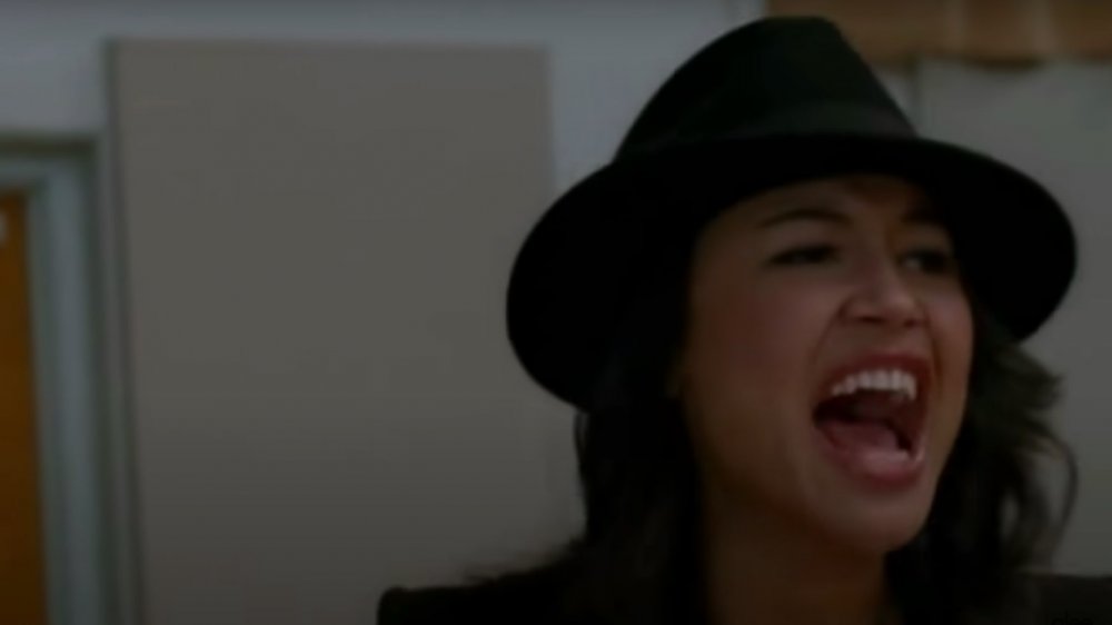 Naya Rivera performing "Smooth Criminal" on Glee