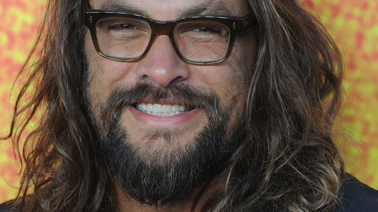 Jason Momoa on the red carpet at the third season premiere of "See."