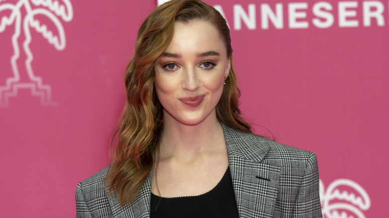 Phoebe Dynevor smirking for the camera
