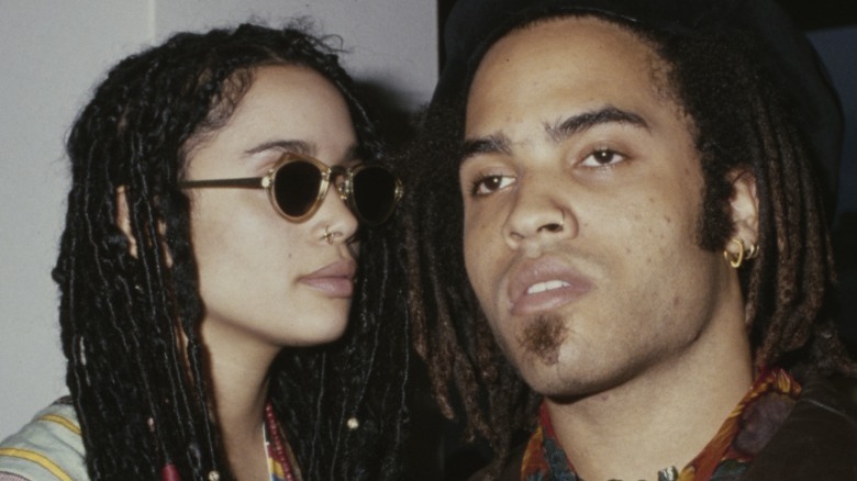 Lisa Bonet and Lenny Kravitz