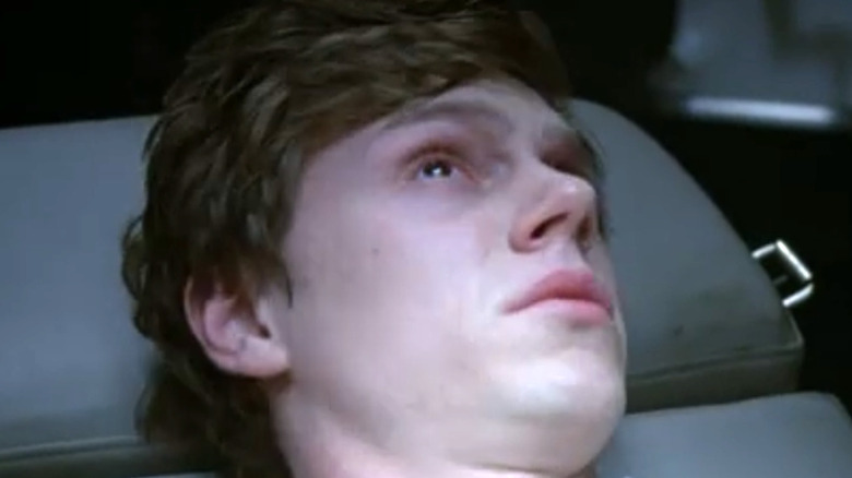 Evan Peters looking terrified on AHS