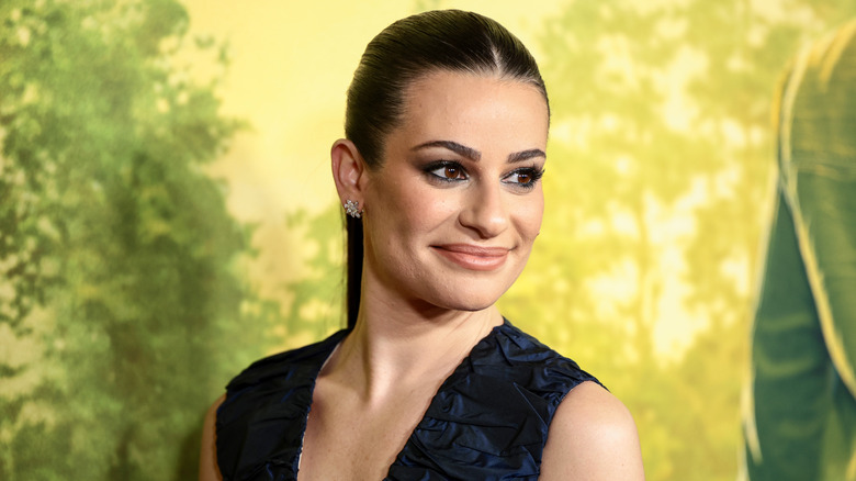 Lea Michele posing