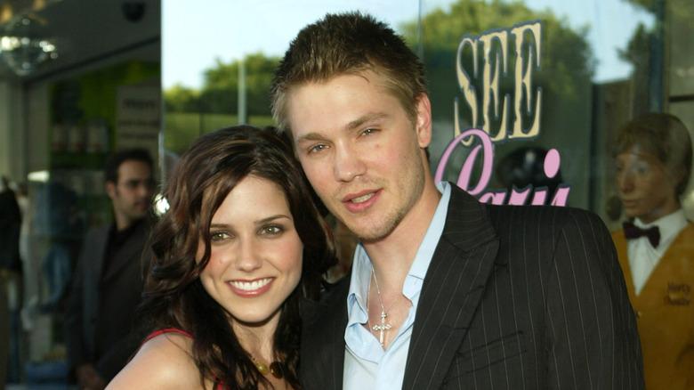 Sophia Bush and Chad Michael Murray posing