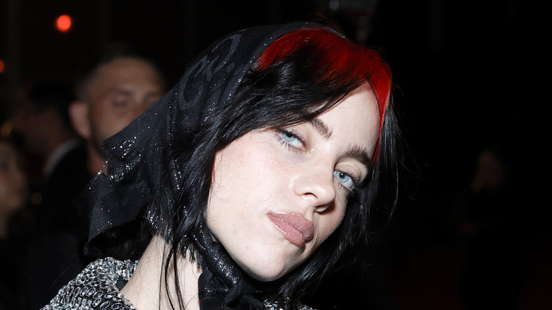 Billie Eilish posing
