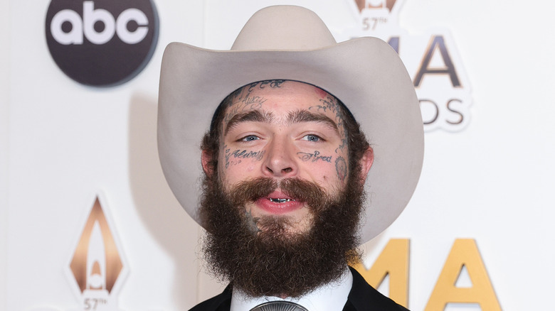 Austin Post aka Post Malone posing