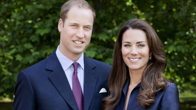 Prince William and Kate Middleton smiling