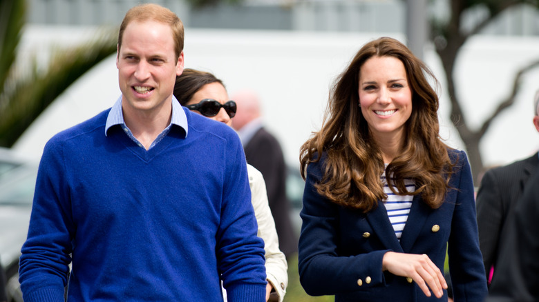 Prince William and Kate Middleton walking
