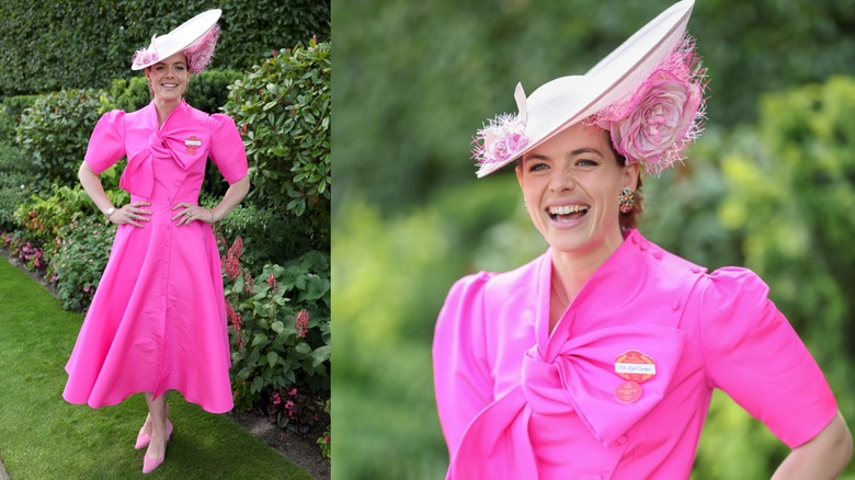 Rosie Turner posing at Royal Ascot 2026