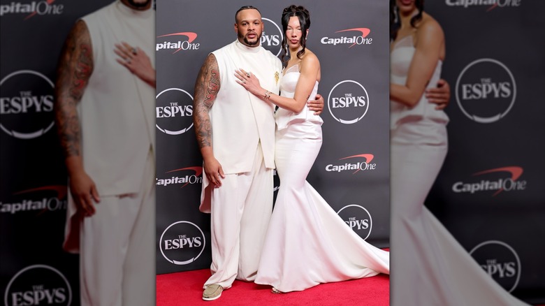 Dion Dawkins and Daiyaana Muhammad at the 2026 ESPY Awards