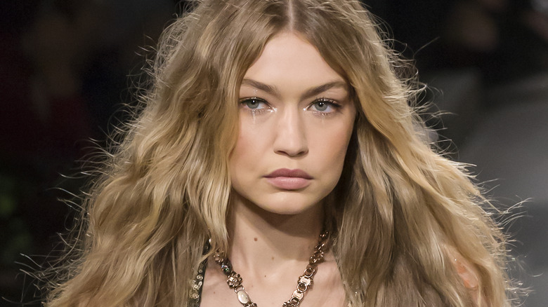 Gigi Hadid on the runway