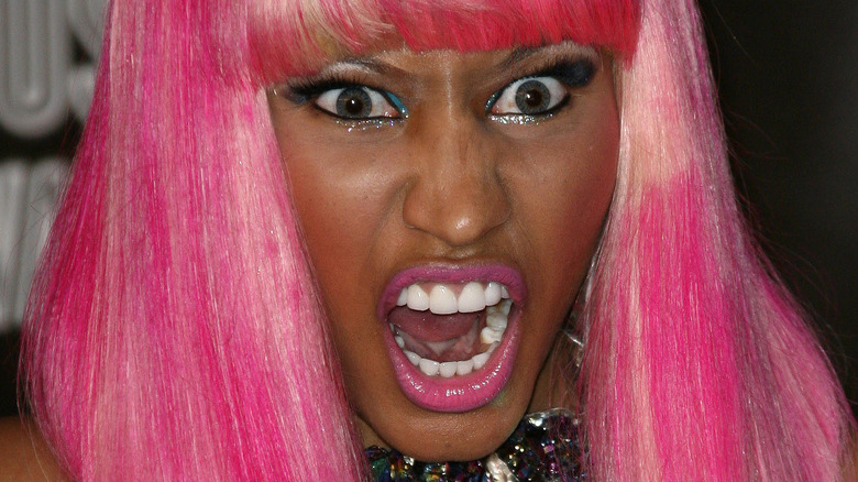 Nicki Minaj with pink hair