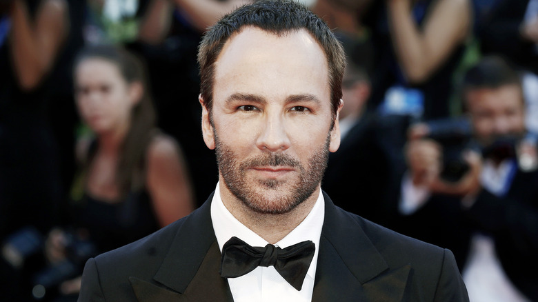 Tom Ford posing at event