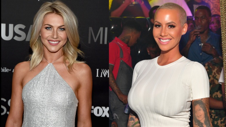 Julianne Hough and Amber Rose posing