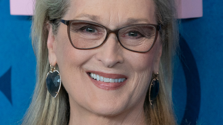 Meryl Streep wearing glasses