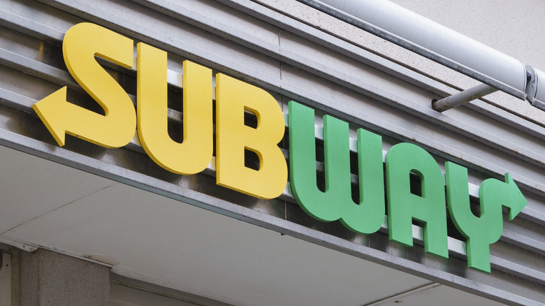The Subway restaurant logo