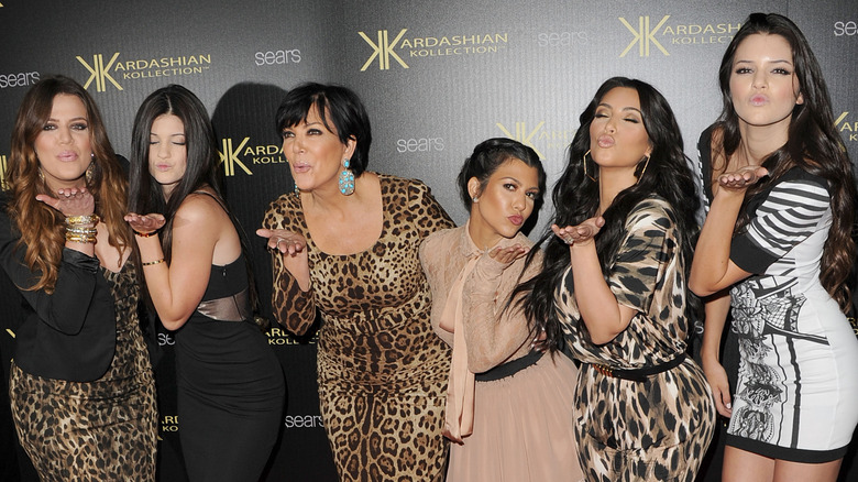 Kardashian family at an event