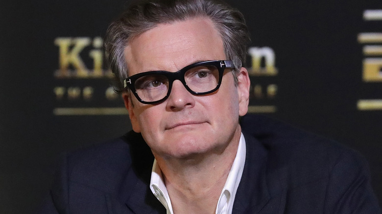 Colin Firth posing 
