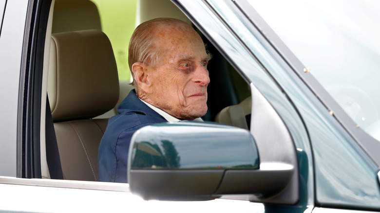 Prince Philip driving 