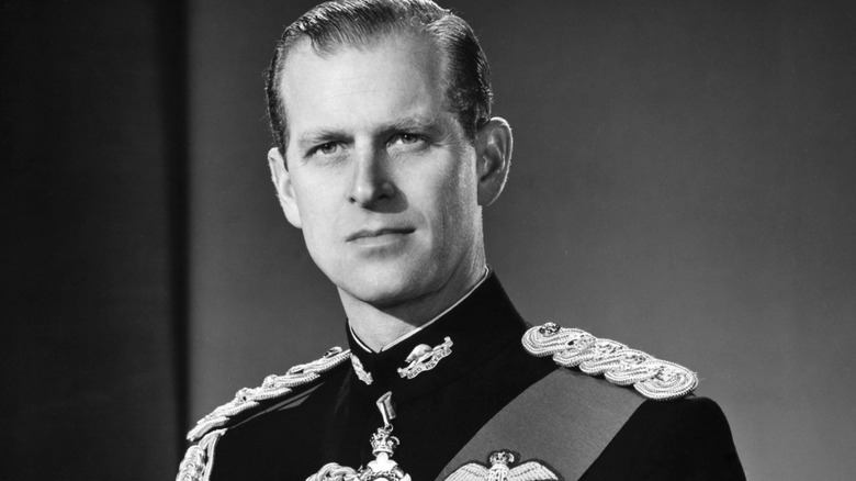 Prince Philip posing