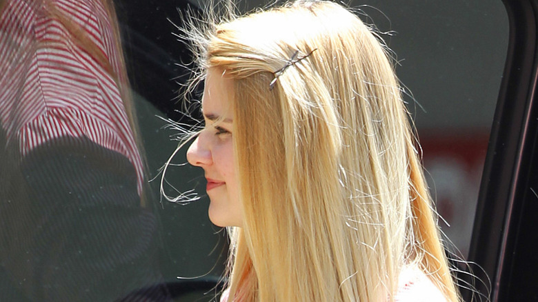 Mary Katherine Smart entering court for sentencing of Brian Mitchell