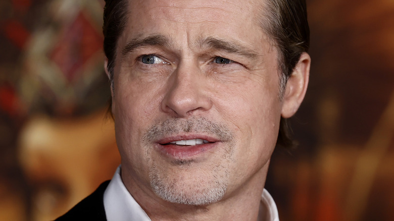 Brad Pitt squinting