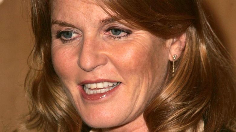 Sarah Ferguson at an event, talking