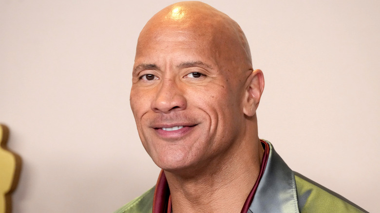 Dwayne Johnson smirking