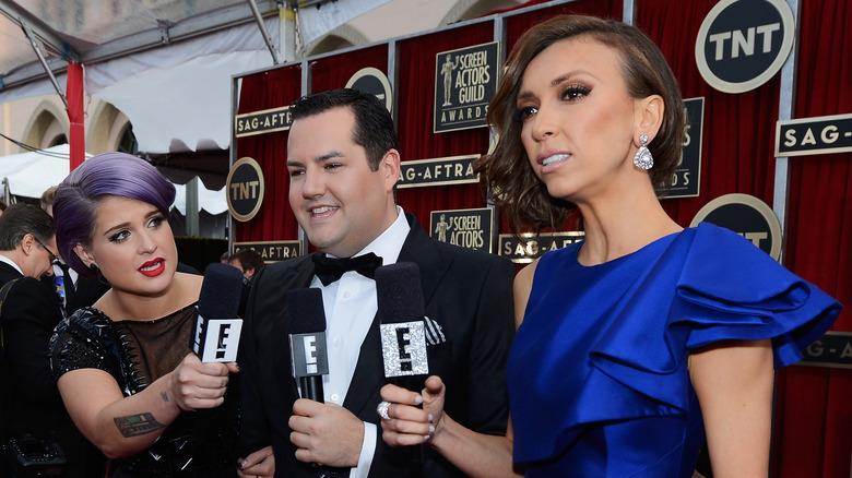 Kelly Osbourne, Ross Mathews, Giuliana Rancic reporting from the SAG Awards red carpet