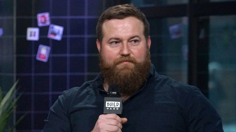 Ben Napier sitting with a microphone