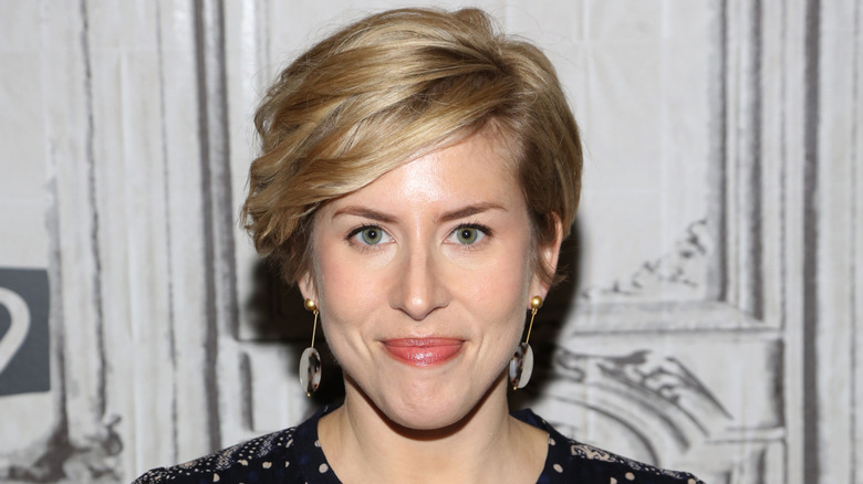 Erin Napier looking straight ahead with a slight smile