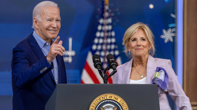Joe and Jill Biden at a National Education Association event