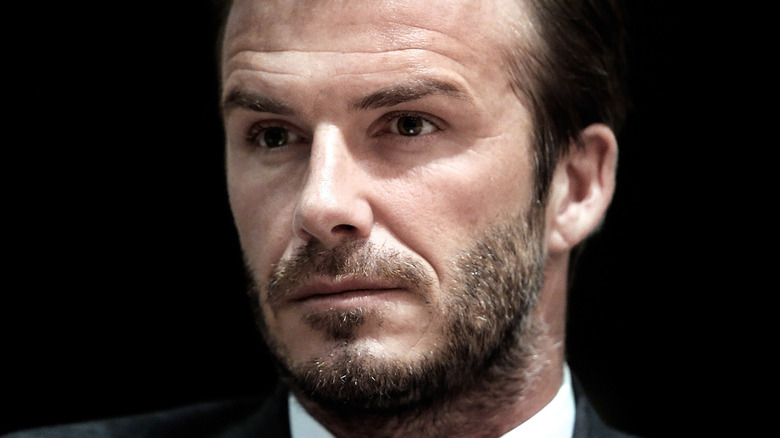 David Beckham with beard