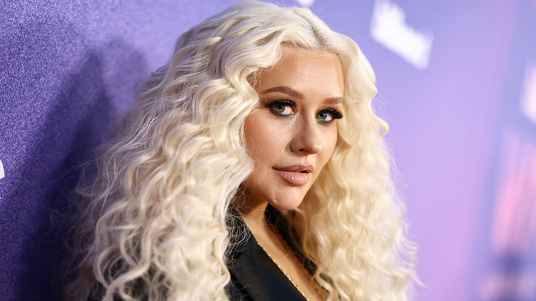 Christina Aguilera posing