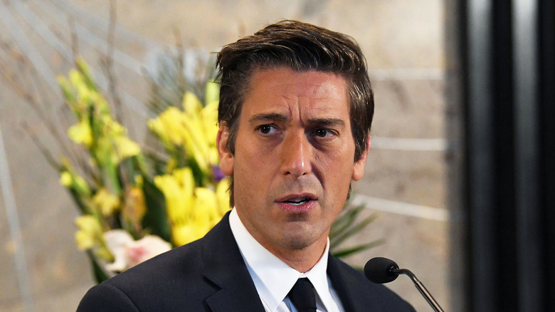 David Muir speaks in 2017